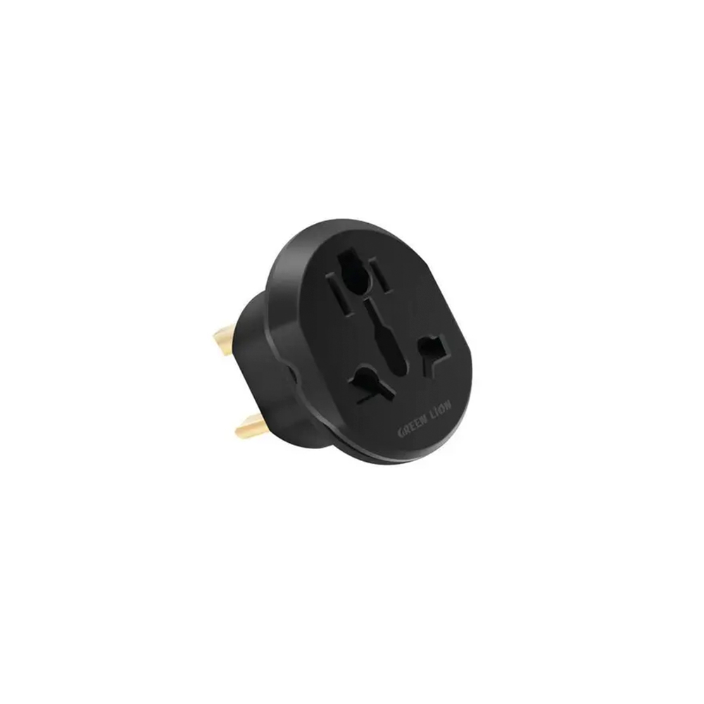 مبدل برق یونیورسال گرین لاین مدل GNUVUKPLG2BK (Universal 3 PIN Plug 2)