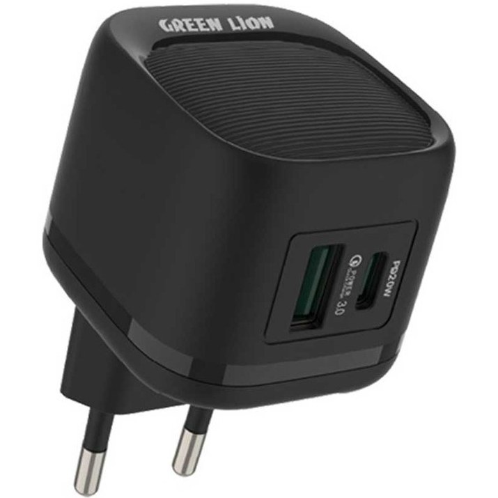 شارژر دیواری دو پورت گرین لاین مدل PD20W (GNPD20W2UKGY) — تصویر ۲