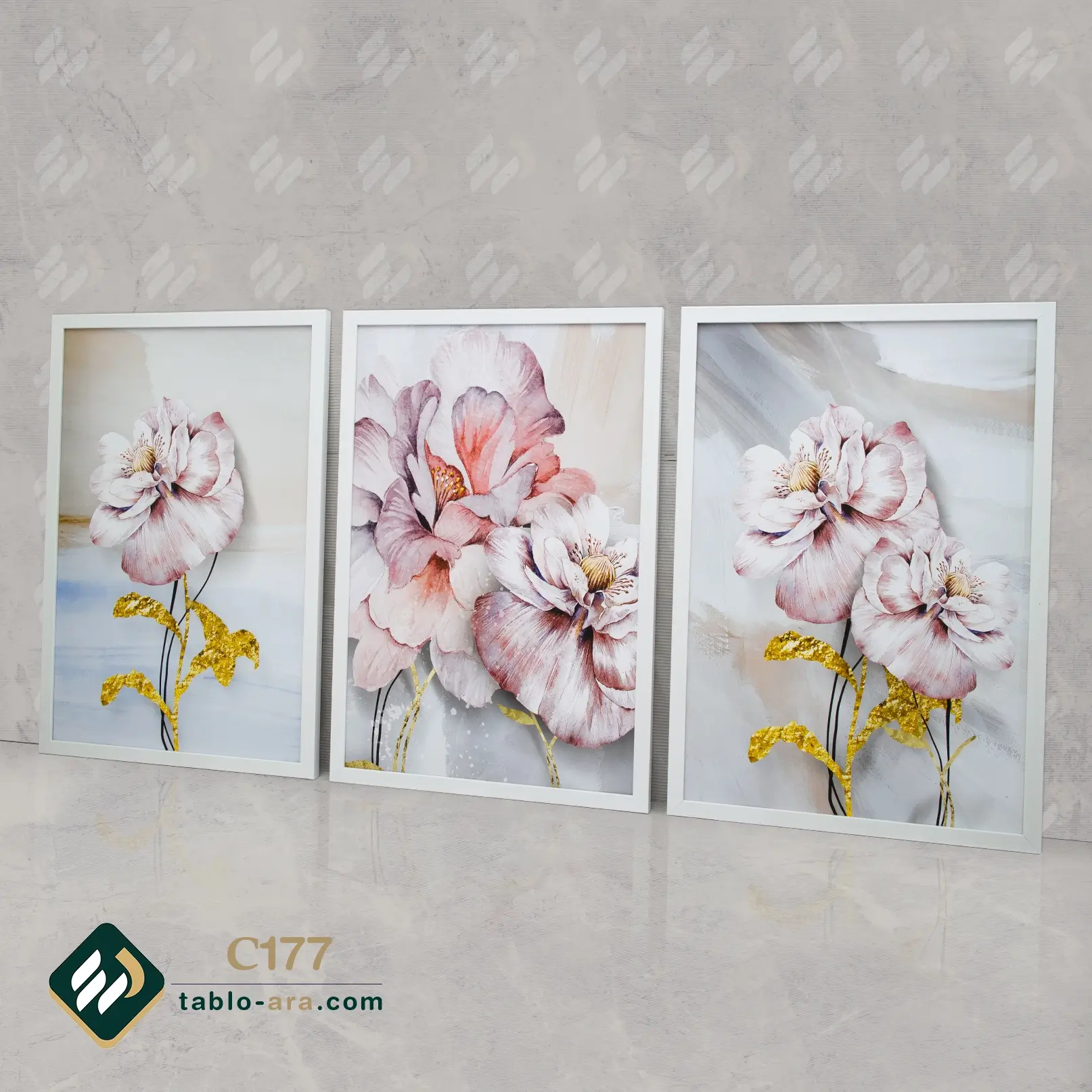 مجموعه تابلو دکوراتیو سه عددی کد C177