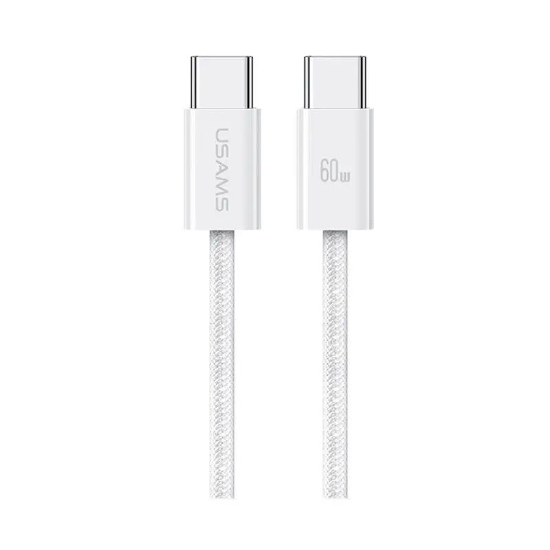 کابل شارژ USB-C به USB-C یوسمز مدل SJ656 طول 1.2 متر – سفید