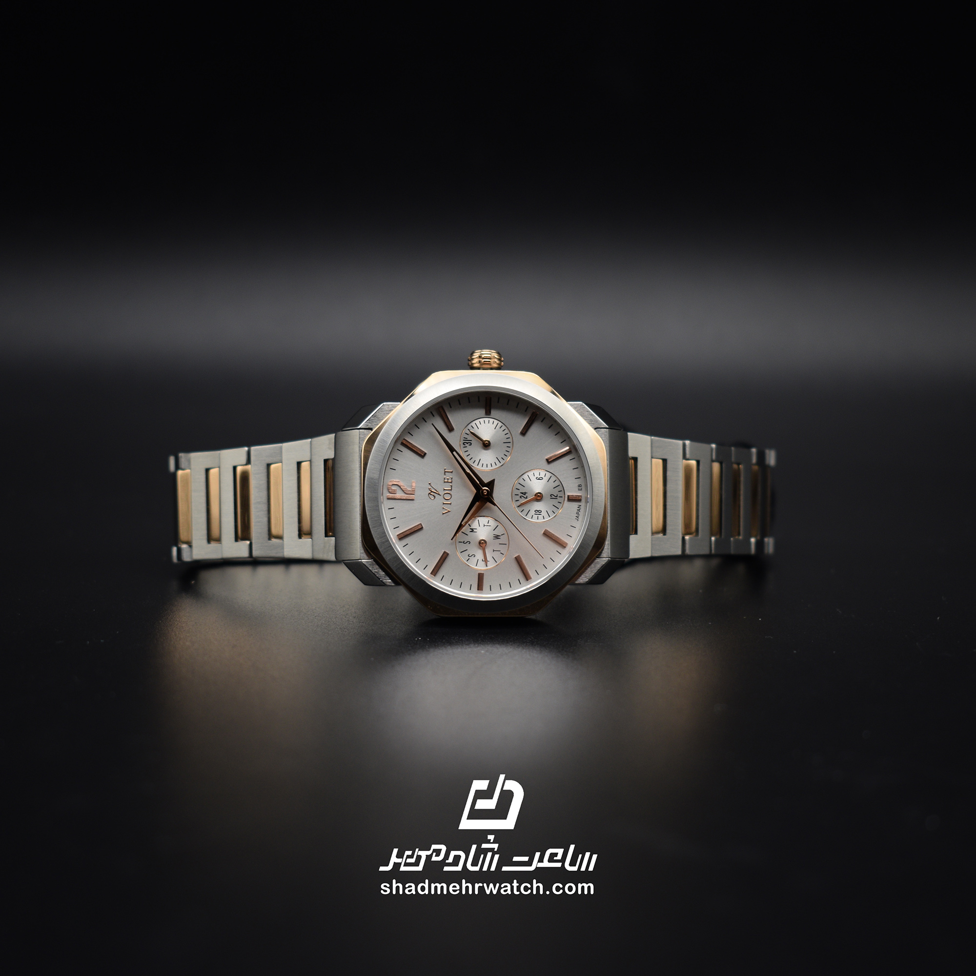 ساعت مچی کرنوگراف ست زنانه ویولت مدل B0628L/2 — تصویر ۳