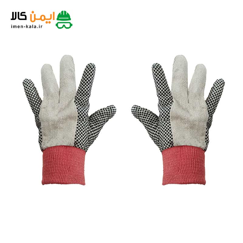دستکش نخی خالدار 14 انس