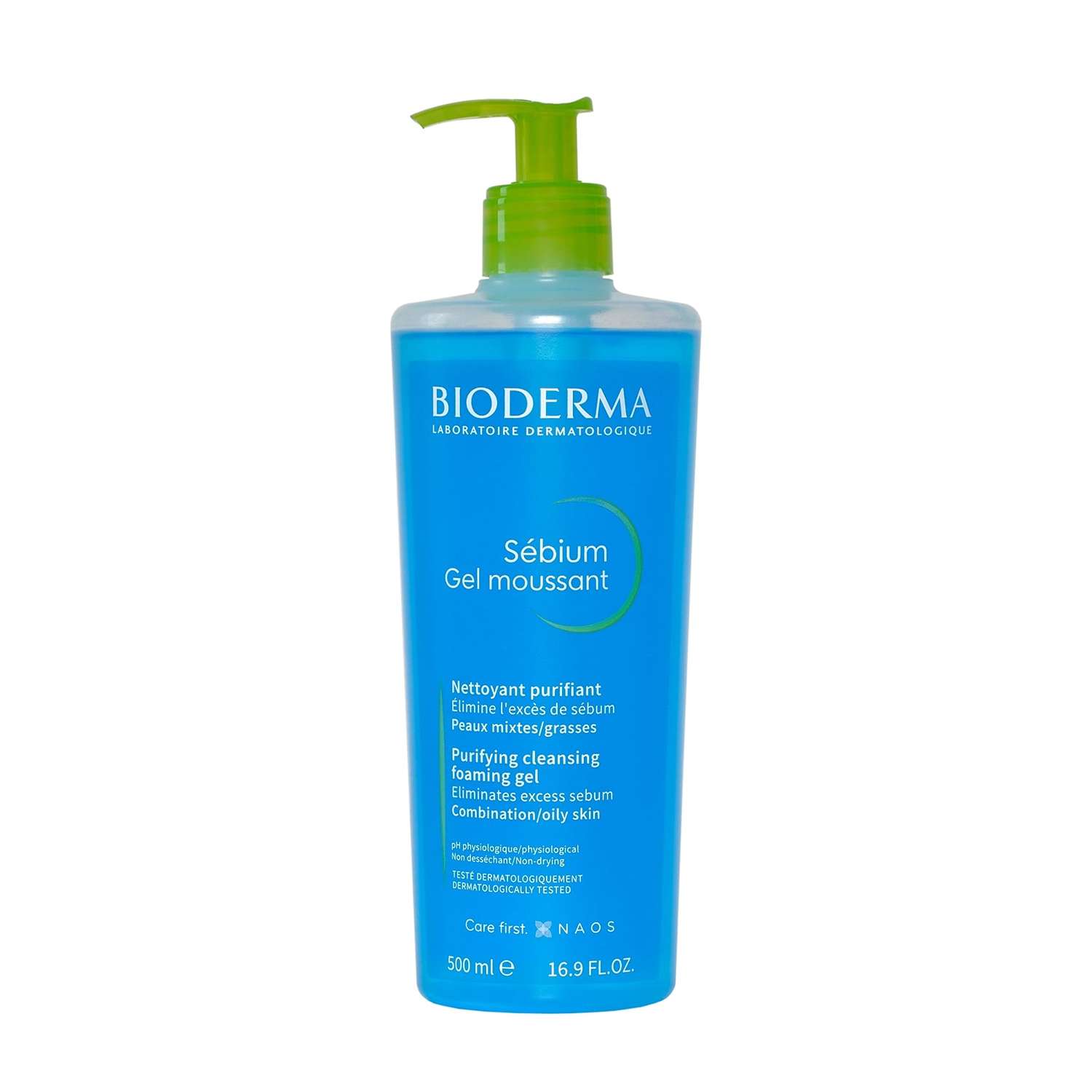 ژل شستشو بیودرما مدل Sebium Gel Moussant 500ml حجم 500 میلی لیتر — تصویر ۲
