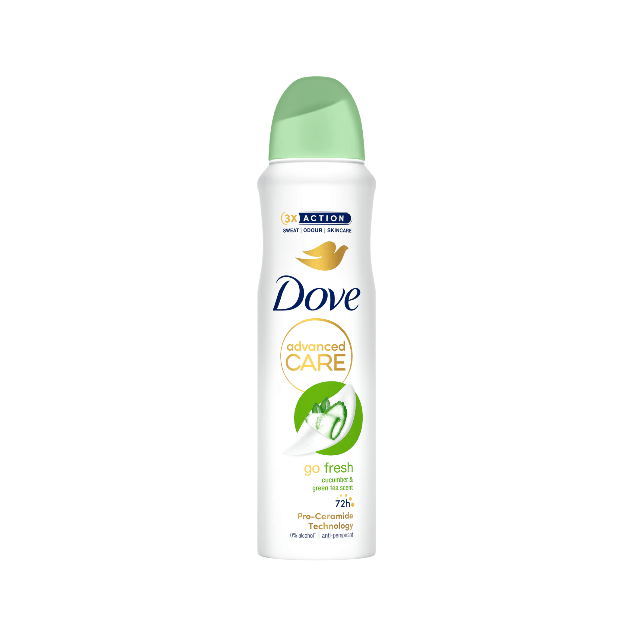 اسپری ضدتعریق زنانه داو مدل Go Fresh Cucumber 250ml رایحه خیار