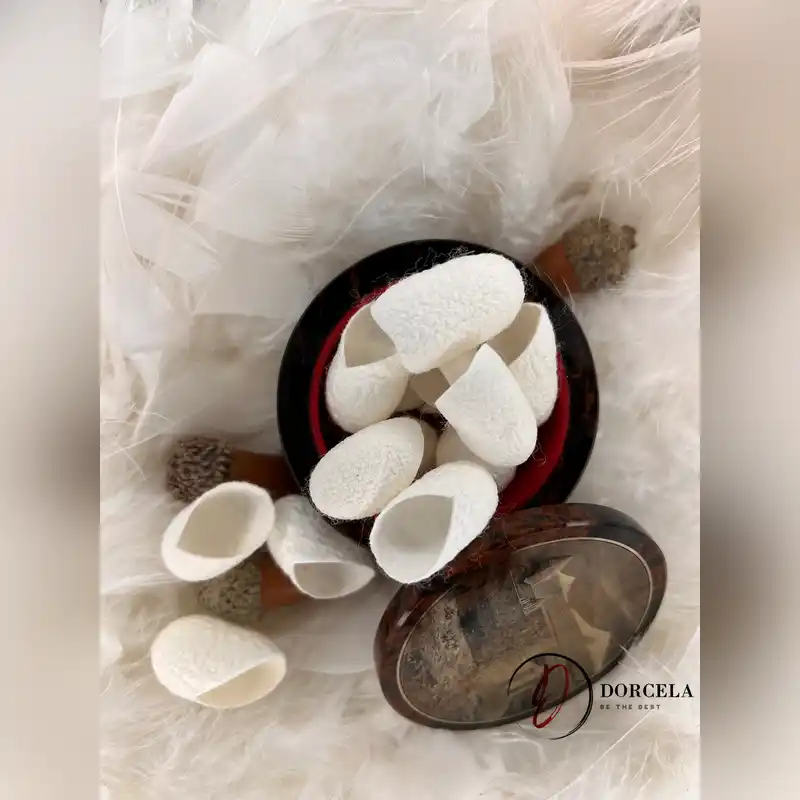 پیله ابریشم طبیعی اعلاء درشت پک 20 عددی