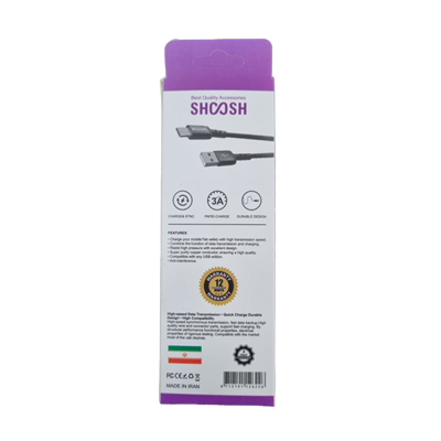 کابل شارژ تایپ سی SHOOSH مدل SH72C — تصویر ۳