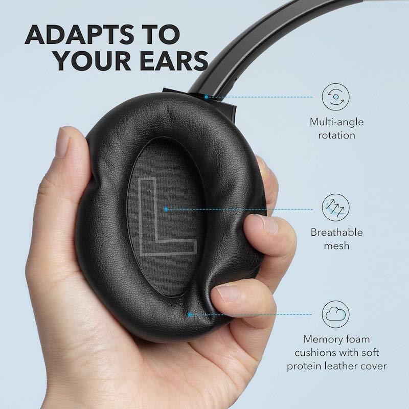 هدفون بلوتوثی انکر مدل SoundCore Life Q20 (Upgraded) A3025 اورجینال — تصویر ۴
