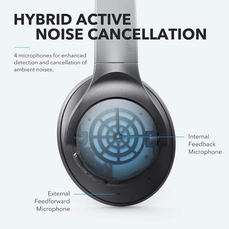 هدفون بلوتوثی انکر مدل SoundCore Life Q20 (Upgraded) A3025 اورجینال — تصویر ۵