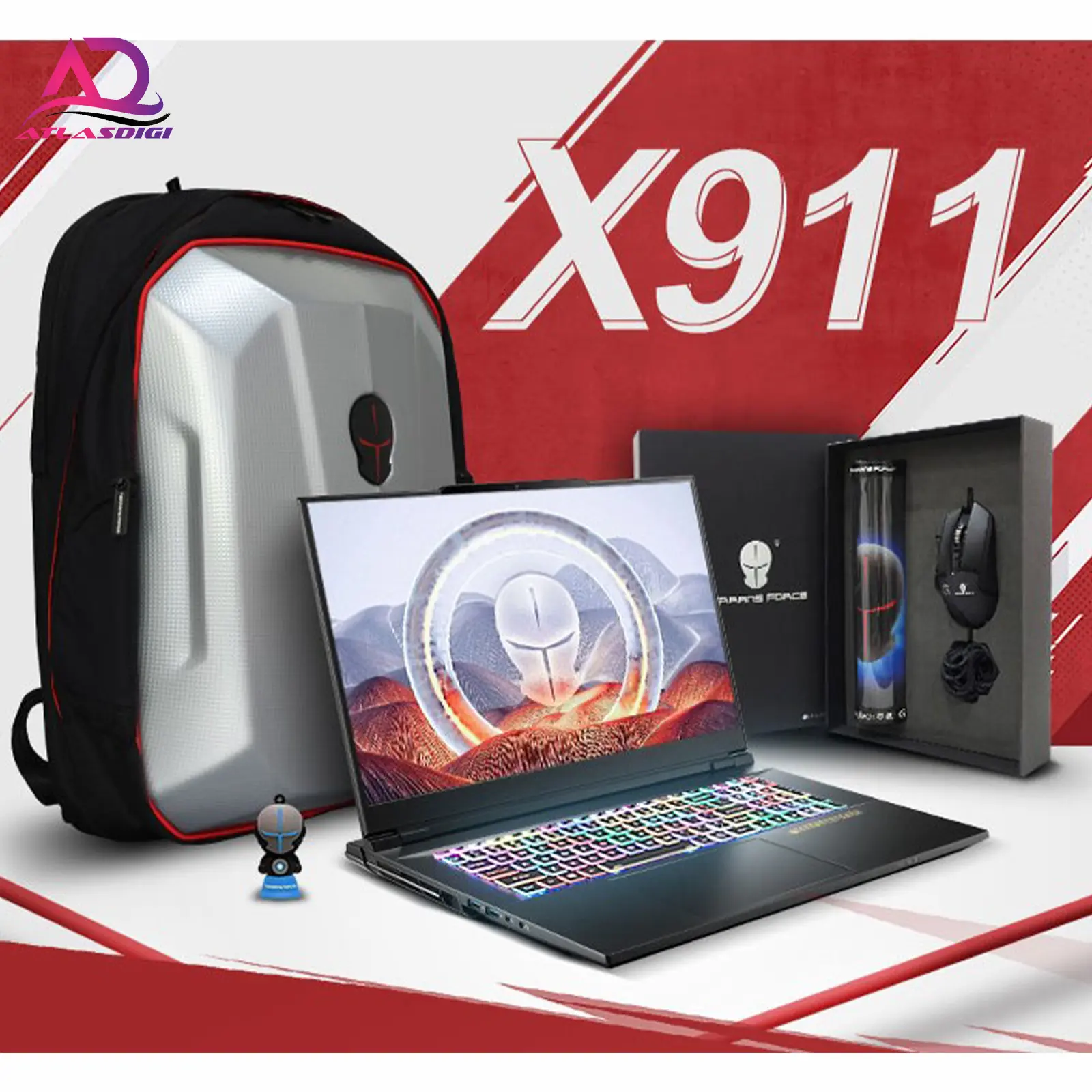 لپ تاپ گیمینگ terransforce مدل TERRANSFORCE X911 2023 i9-13900HX RTX4090 32GB 2TB 4K — تصویر ۸