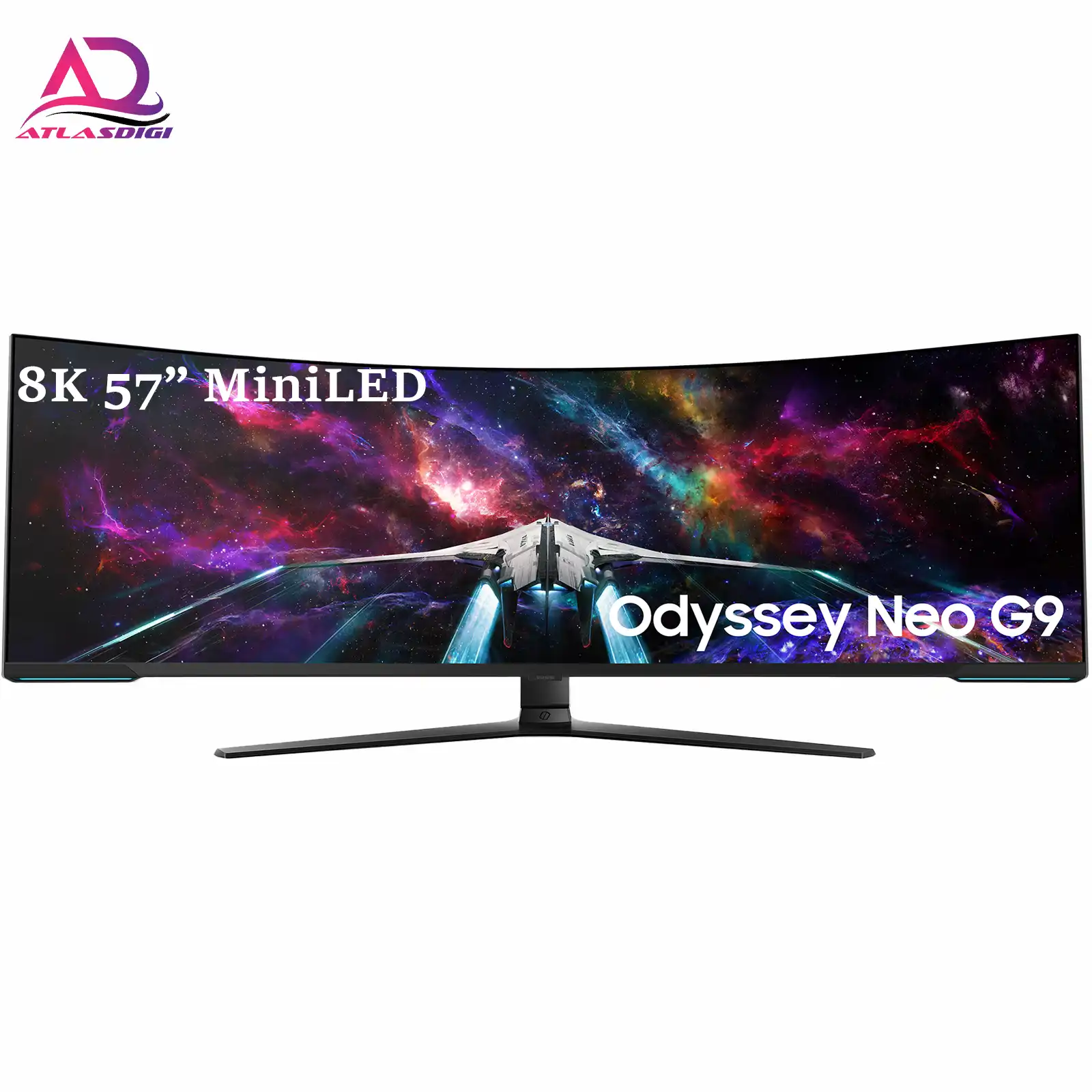 مانیتور گیمینگ خمیده 57 اینچ سامسونگ مدل Samsung Odyssey Neo G9 G95NC | 57″| 8K mini-LED 240Hz
