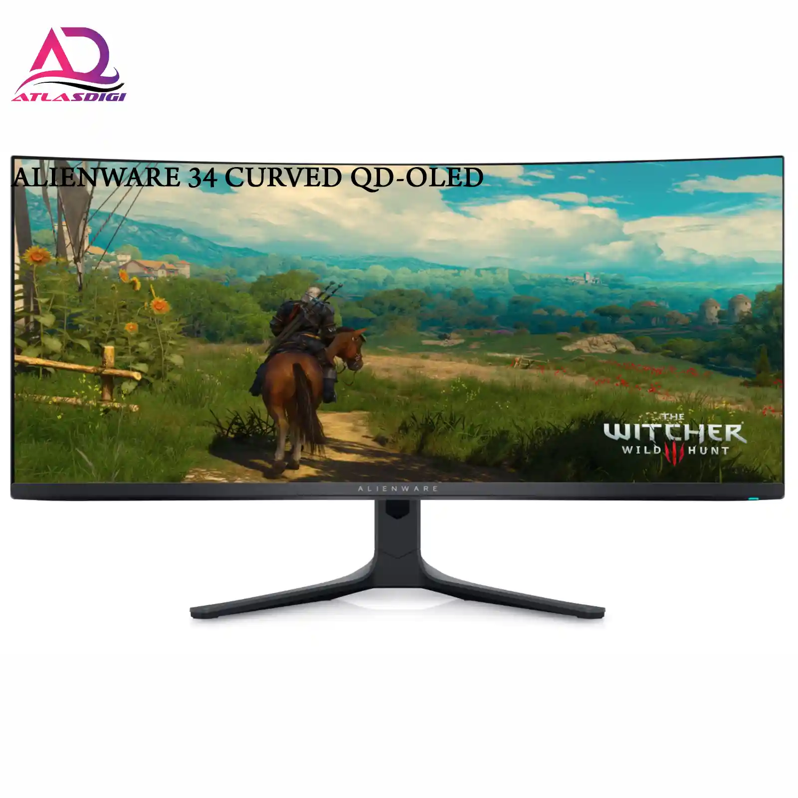 مانیتور گیمینگ خمیده 34 اینچ الین ویر مدل ALIENWARE 34 CURVED QD-OLED 165HZ 0.1ms 4K 1800R — تصویر ۲