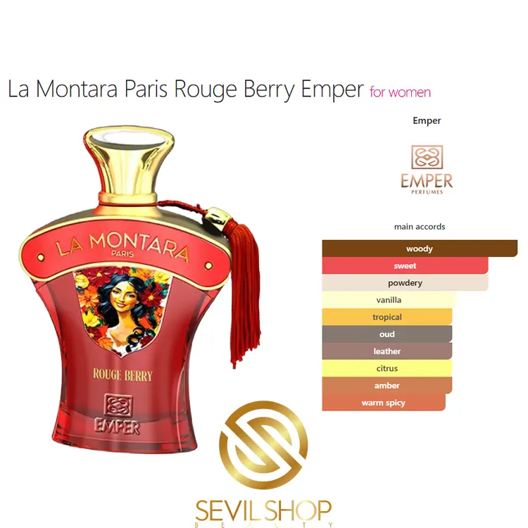 ادکلن لا مونتارا پاریس رژ بری امپر Emper La Montara Paris Rouge Berry — تصویر ۳