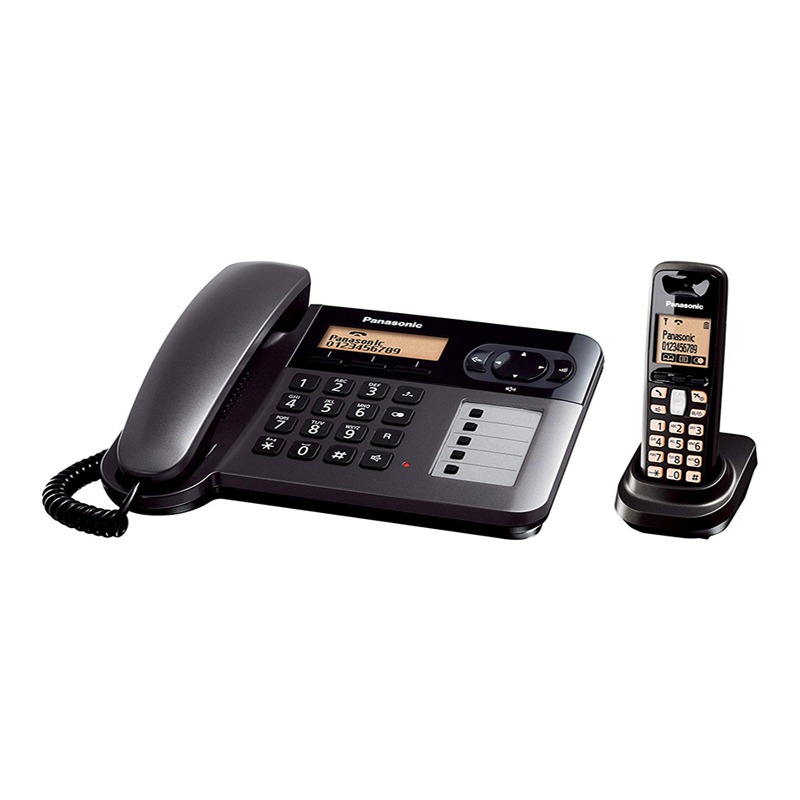 تلفن بی‌سیم پاناسونیک مدل KX‑TG6451BX دو گوشی — تصویر ۳