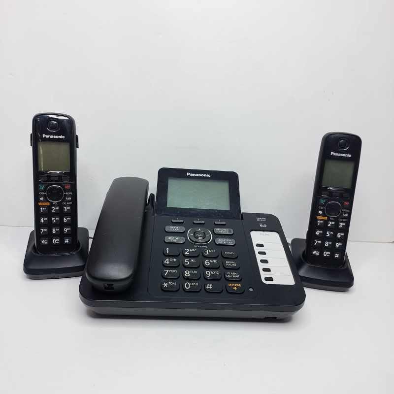 تلفن بی سیم پاناسونیک مدل KX-TG6671C دو گوشی (استوک)