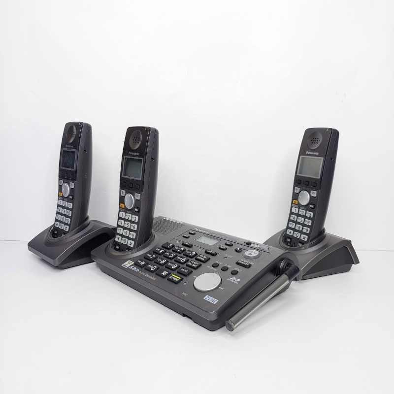 تلفن بی سیم پاناسونیک مدل KX-TG6700B سه گوشی (استوک) — تصویر ۵