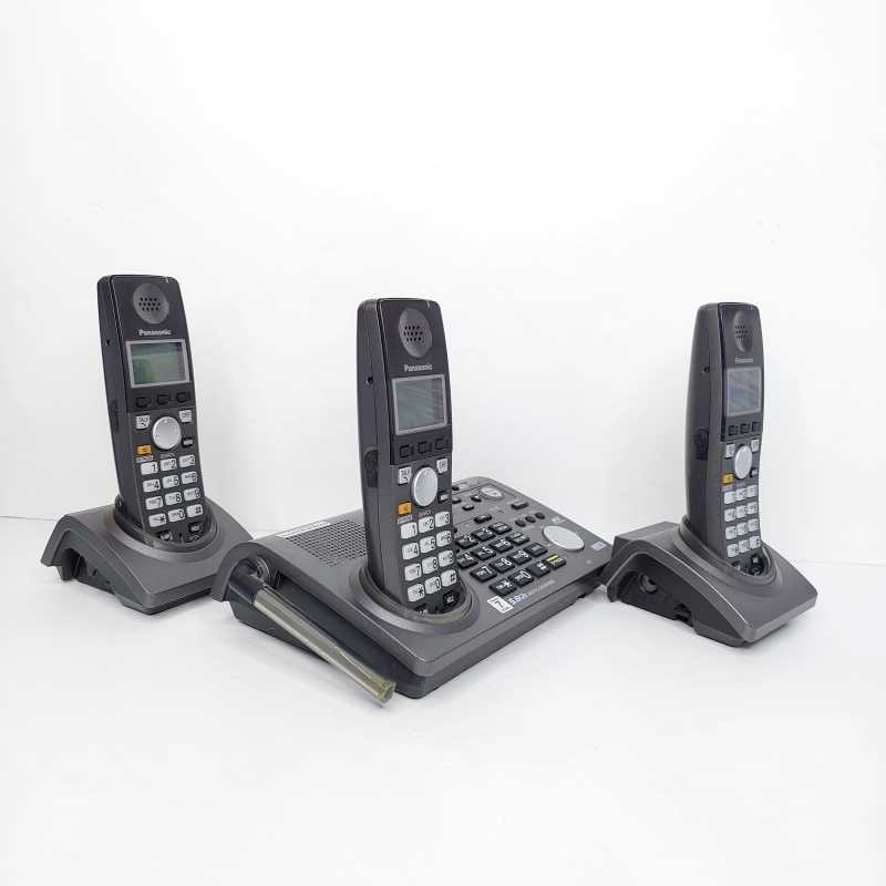 تلفن بی سیم پاناسونیک مدل KX-TG6700B سه گوشی (استوک) — تصویر ۳