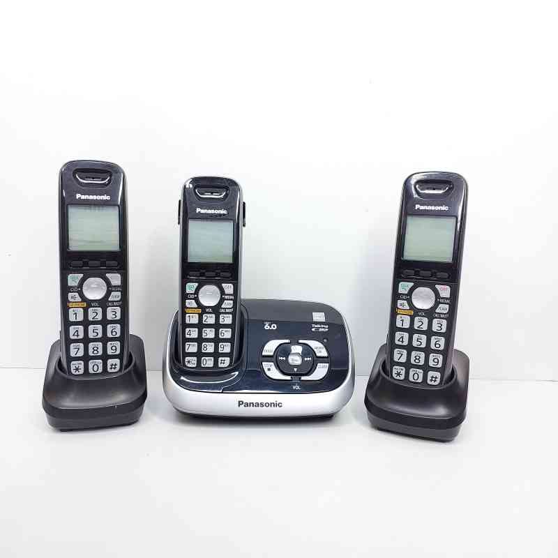 تلفن بی سیم پاناسونیک مدل KX-TG6531C سه گوشی (استوک)