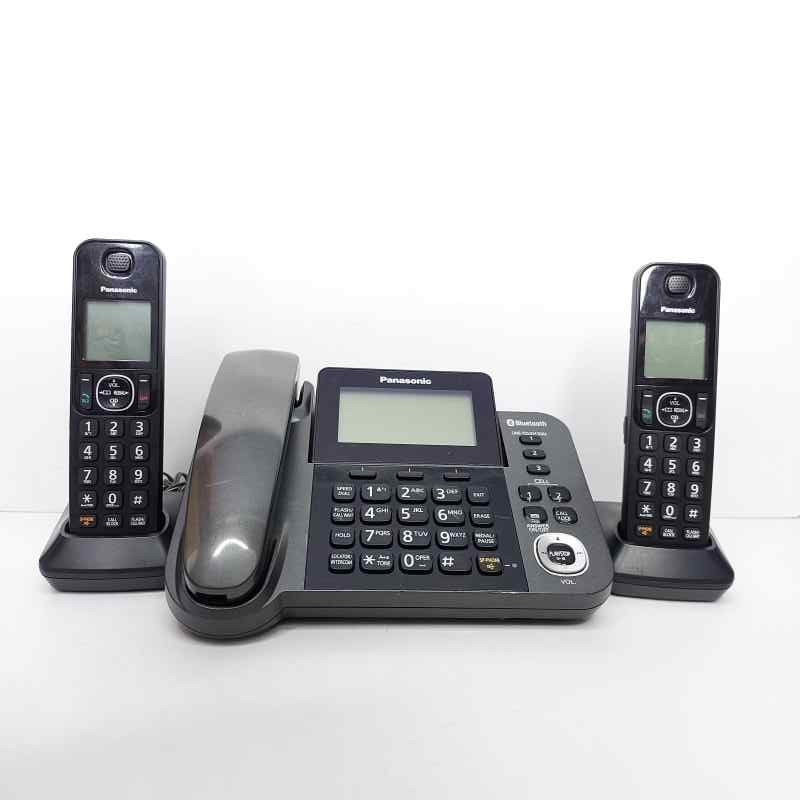 تلفن بی سیم پاناسونیک مدل KX-TGF380 دو گوشی (استوک) — تصویر ۲