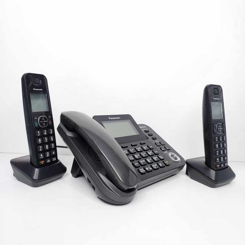 تلفن بی سیم پاناسونیک مدل KX-TGF380 دو گوشی (استوک) — تصویر ۳
