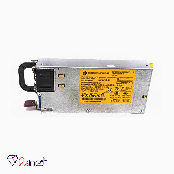 منبع تغذیه سرور HP Power Supply 750wat Dl360 G8
