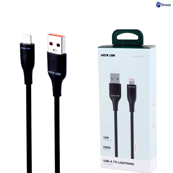 کابل شارژ آیفون 12 واتی گرین لاین GNPVCUSALGBK QC