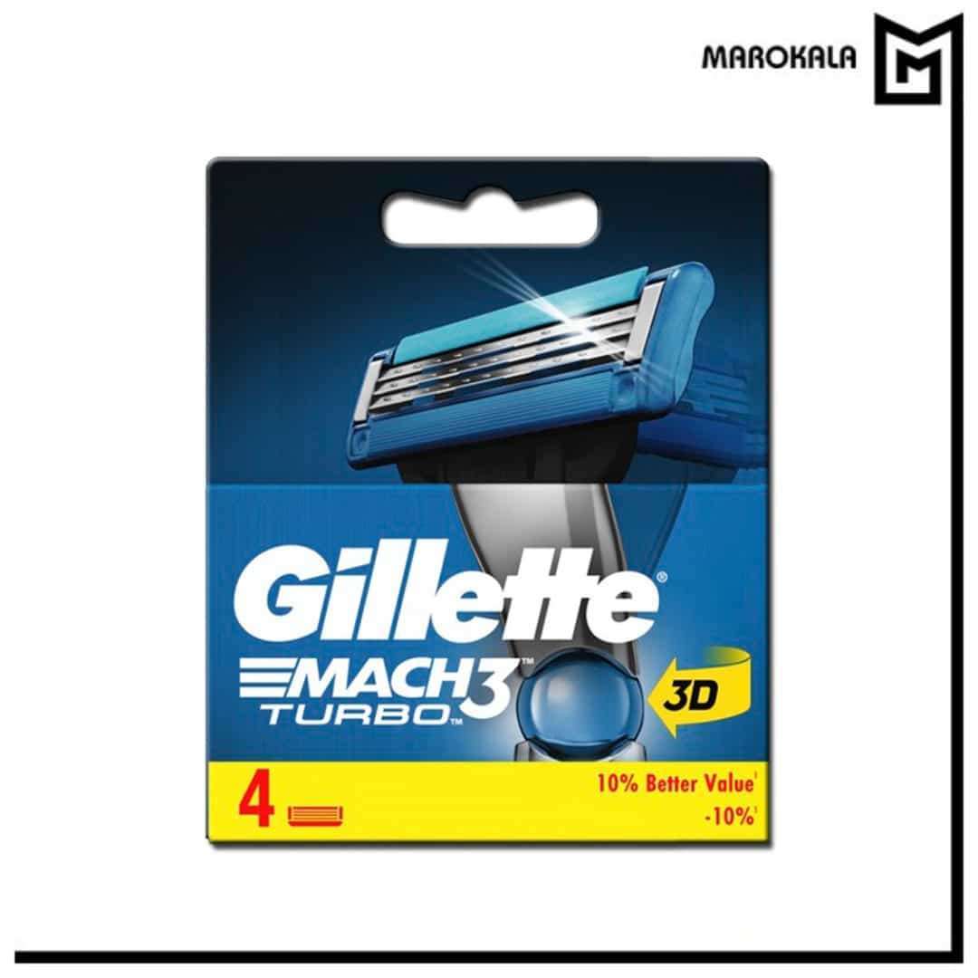 تیغ یدک مچ تری توربو ژیلت بسته 4 عددی (قیمت عمده با افزایش تعداد خرید کالا) - ماروکالا، فروش عمده محصولات آرایشی و بهداشتی
