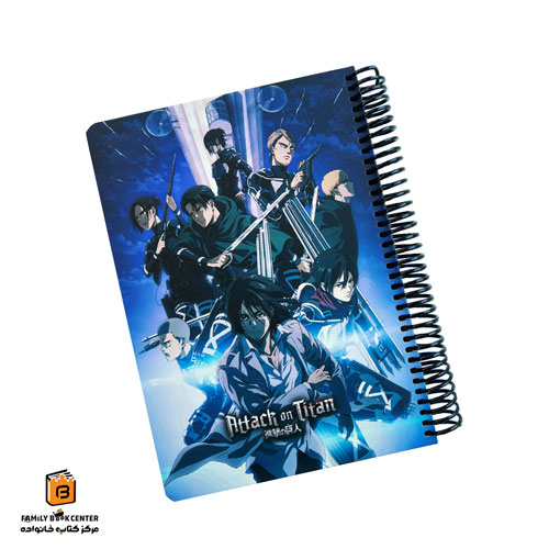 دفتر خط دار 100 برگ سری ATTACK ON TITAN لانگو (lango)