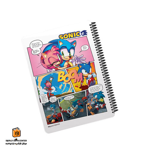 دفتر خط دار 100 برگ طرح SONIC پیل (PILL)