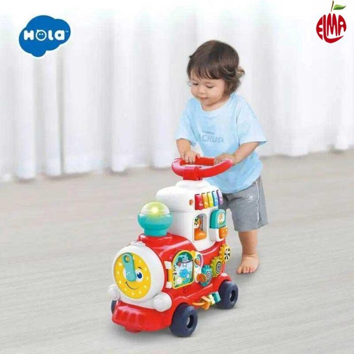 واکر موزیکال چند کاره طرح قطار E8990 هولی تویز Huile Toys — تصویر ۳