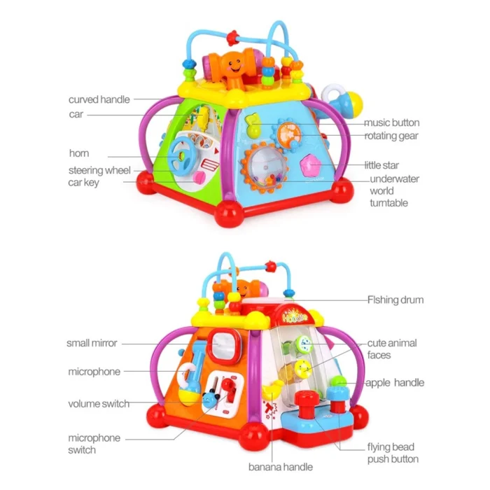 هرم هوش موزیکال 806 هولی تویز Huile Toys — تصویر ۵
