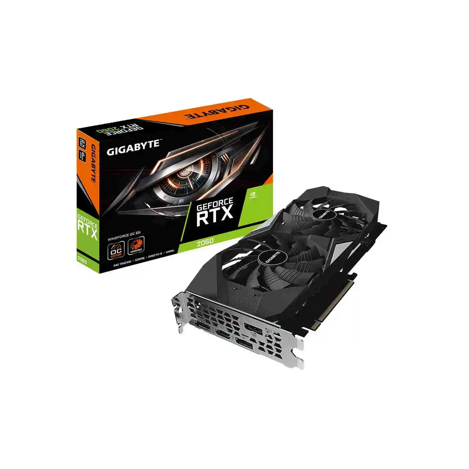 کارت گرافیک استوک گیگابایت GIGABYTE RTX 2060 Windforce OC 6G
