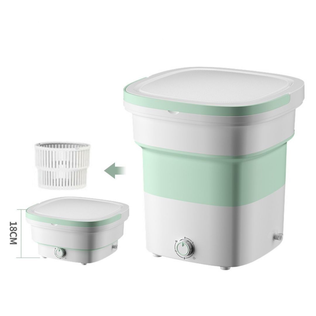 ماشین لباسشویی تاشو قابل حمل مسافرتی حرفه ای خشک کن دار 4 کیلویی MP-2690