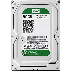 هارددیسک اینترنال برند وسترن دیجیتال سری سبز مدل WD5000AZRX با ظرفیت ۵۰۰ گیگابایت