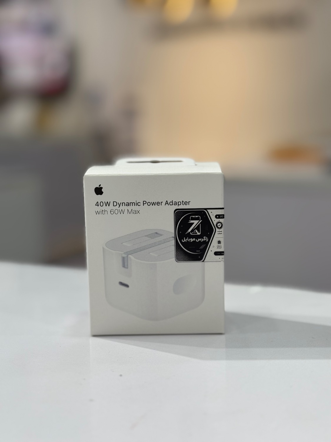 شارژر دیواری اپل 40 وات مدل Dynamic Power Adapter – اورجینال با گارانتی یک ساله زاگرس