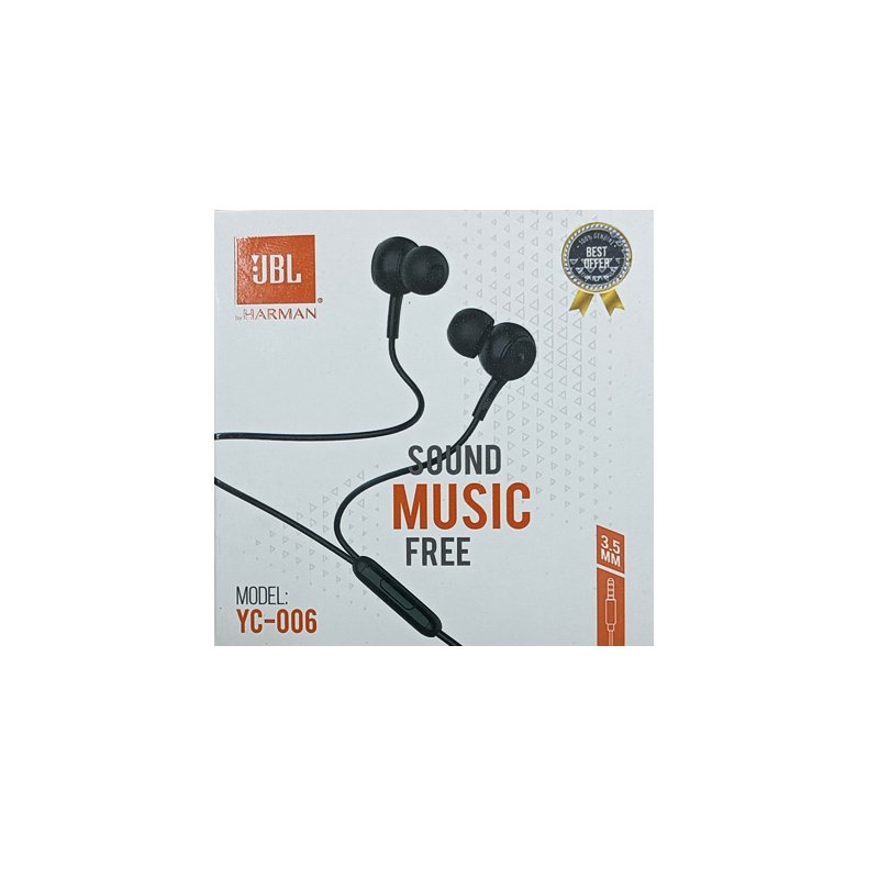 هندزفری سیم دار طرح جی بی ال مدل JBL YC-006