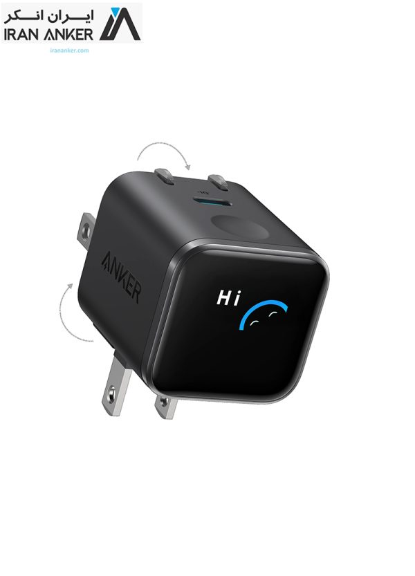 کلگی شارژر انکر مدل ANKER A121DP11 45W 2Pin مشکی با گارانتی و ضمانت اصالت کالا