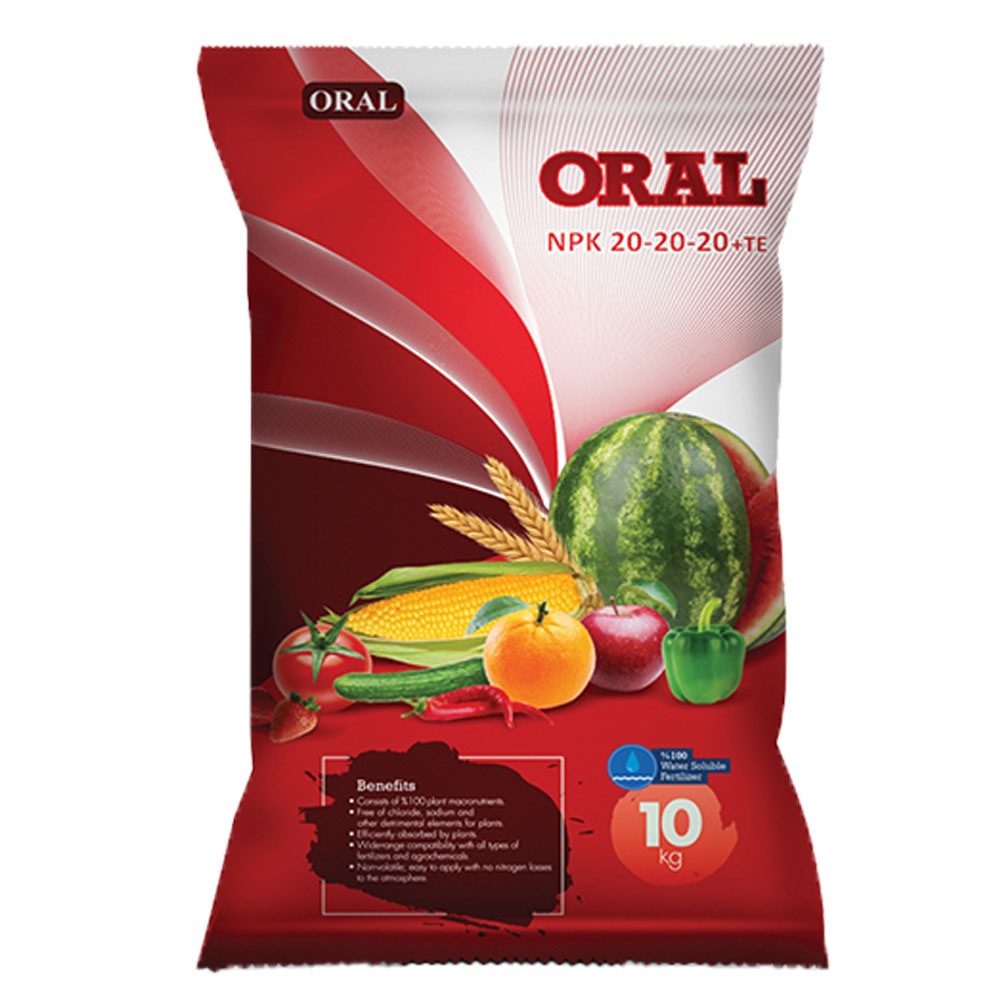 کود NPK 20-20-20 اورال 10 کیلو – Oral 20-20-20 10kg — تصویر ۲