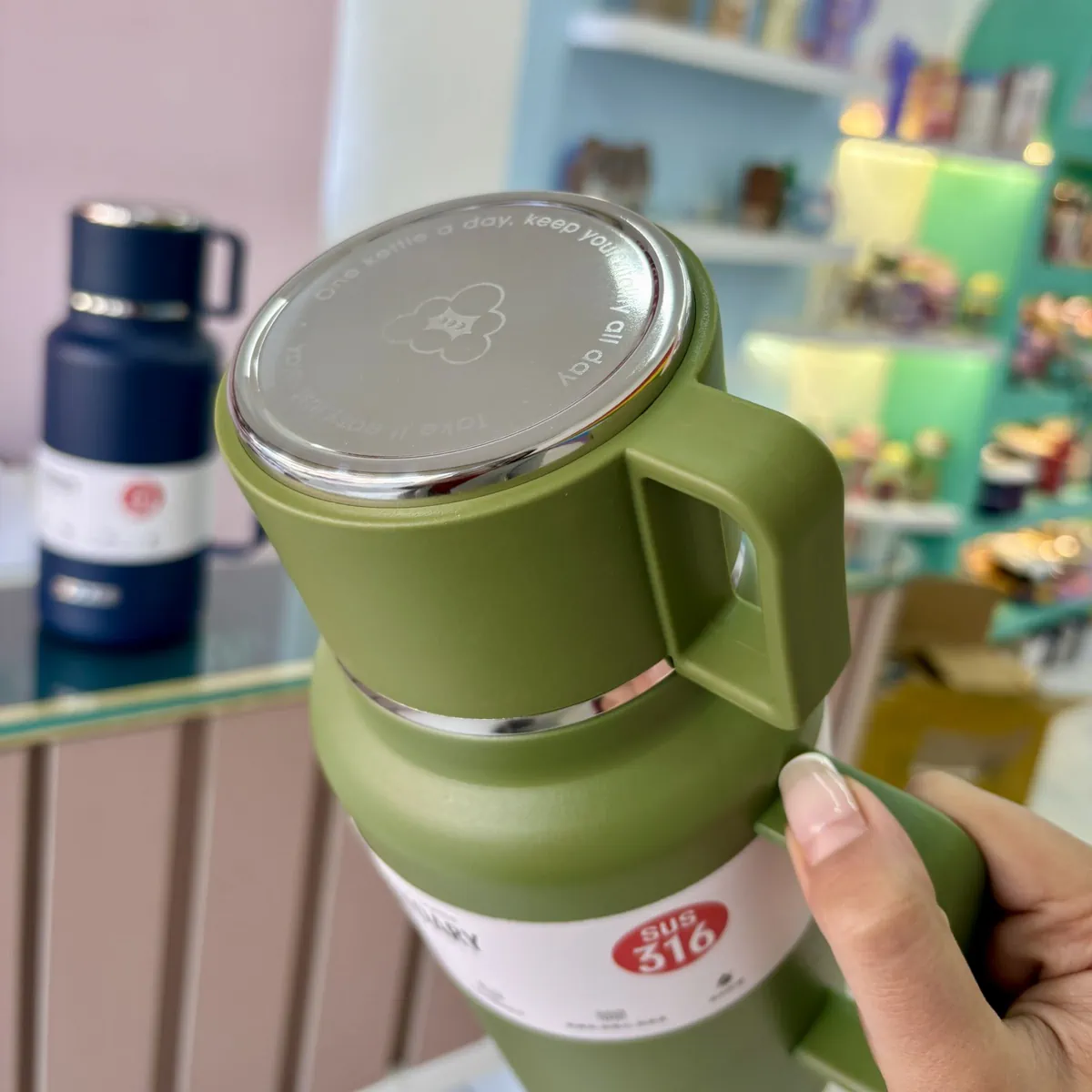 فلاسک کوهنوردی استیل دودج DODGE 1600 ml — تصویر ۶