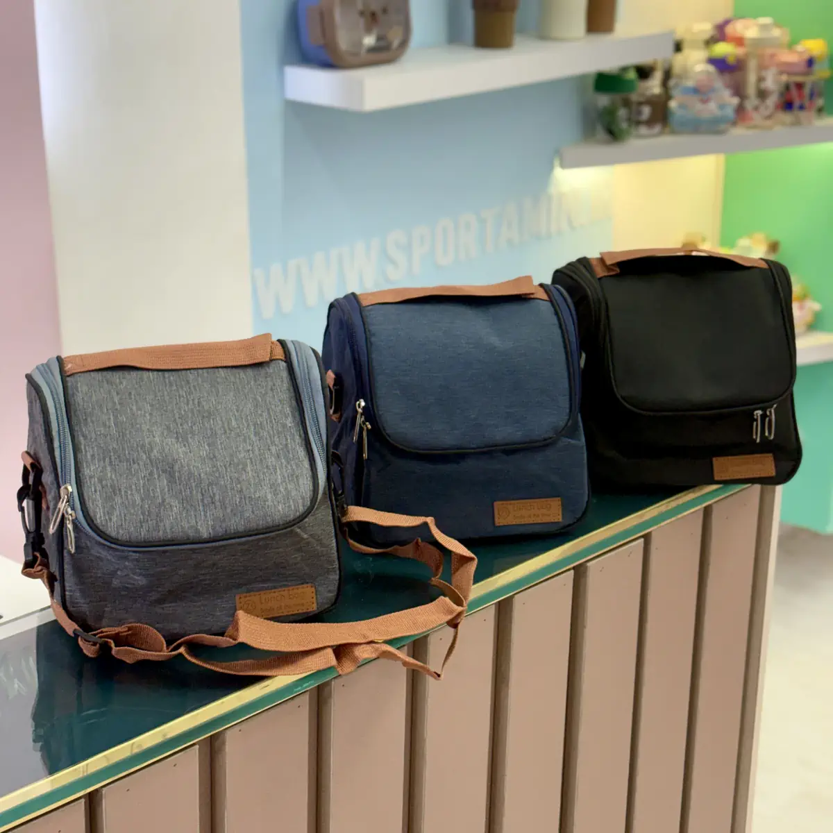 کیف غذا lunch bag زیپ جلو — تصویر ۸