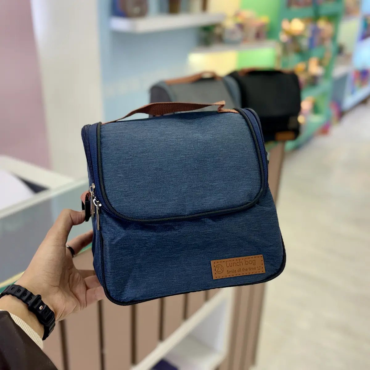 کیف غذا lunch bag زیپ جلو — تصویر ۶