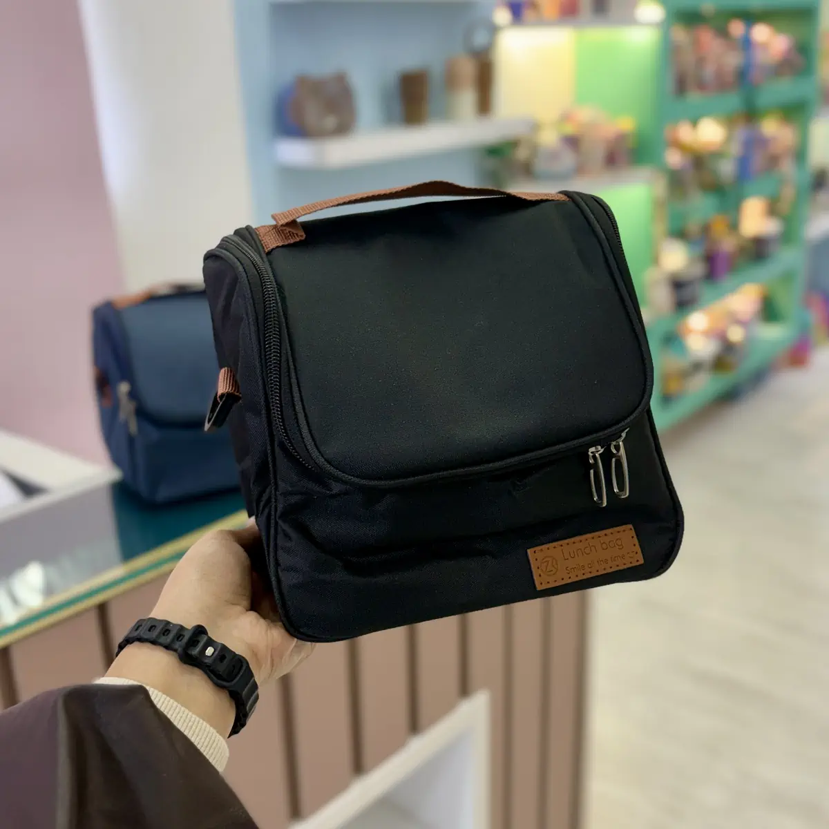 کیف غذا lunch bag زیپ جلو — تصویر ۷