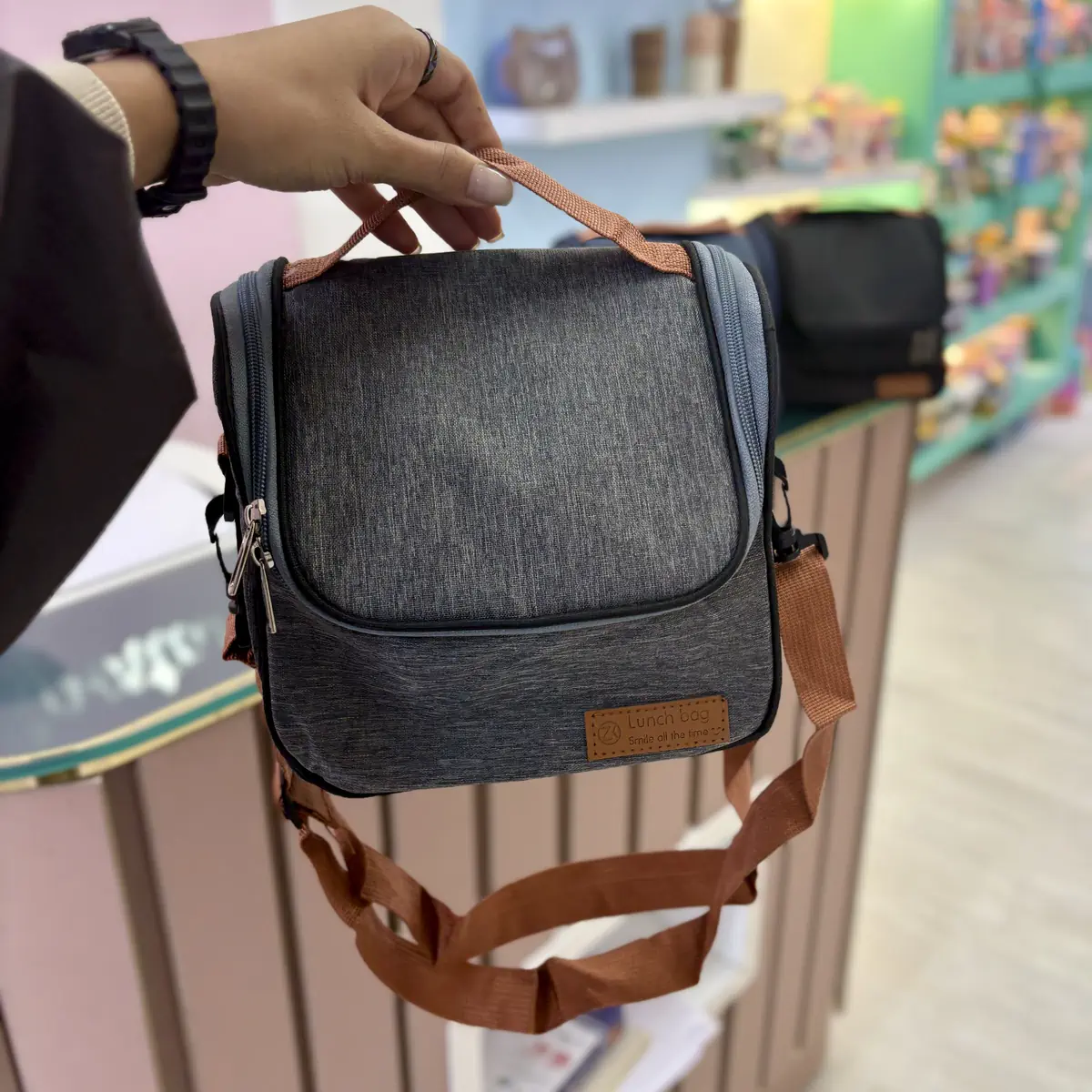 کیف غذا lunch bag زیپ جلو — تصویر ۴