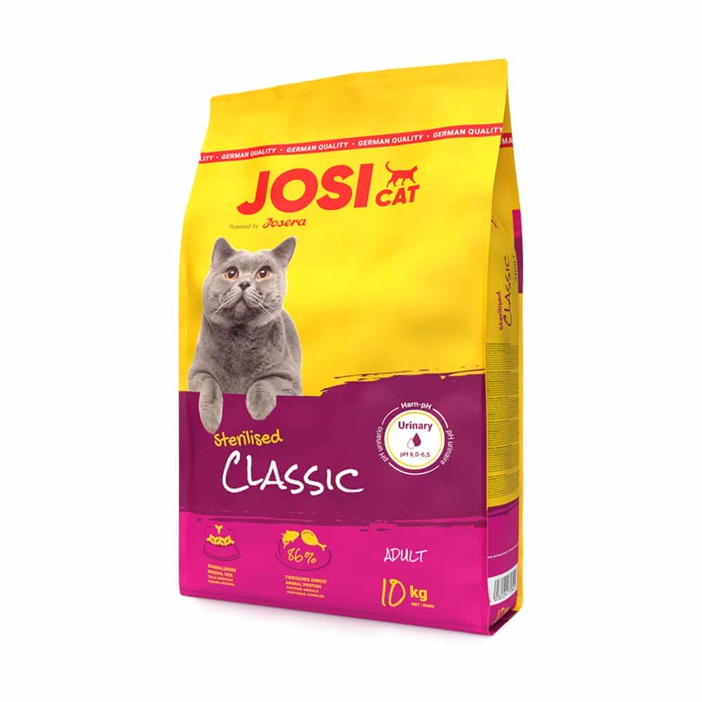 غذای خشک گربه بالغ و عقیم شده جوسرا مدل کلاسیک Classic | وزن 18 کیلوگرم