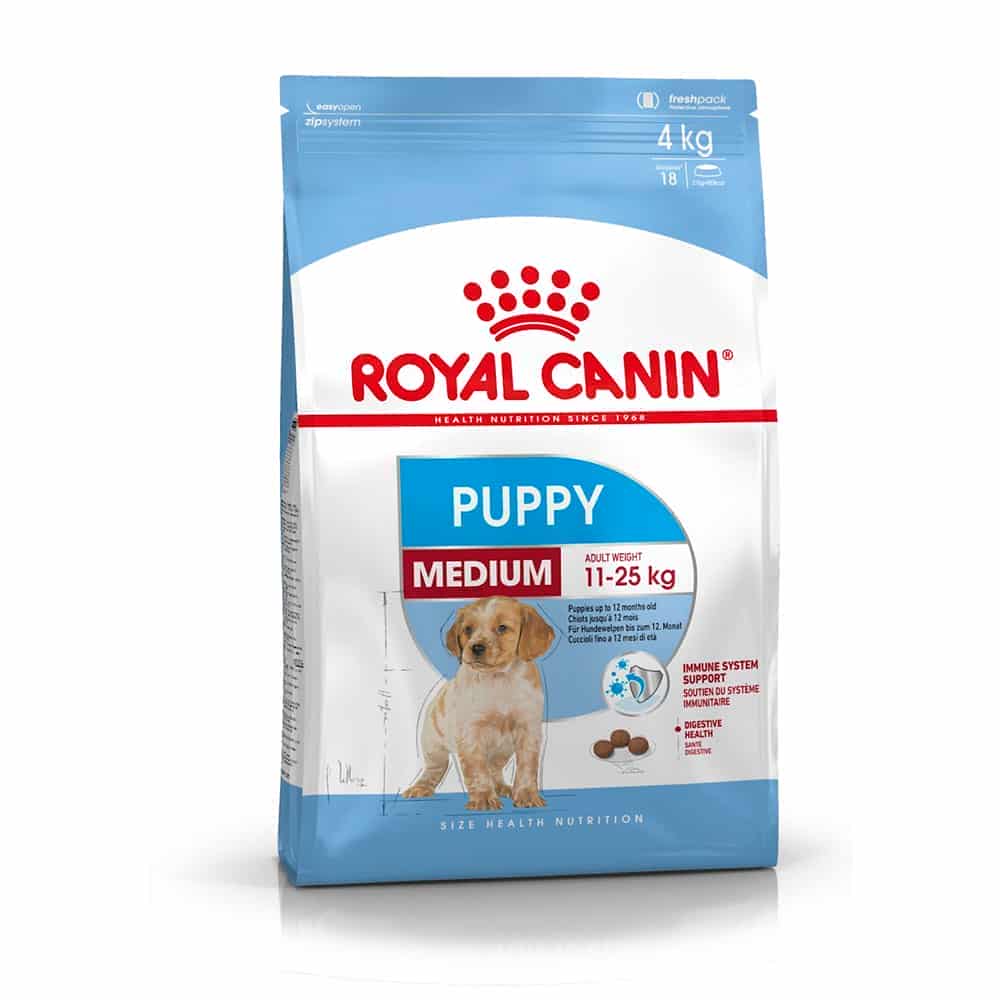 غذای خشک توله سگ رویال کنین مدل Medium Puppy نژاد متوسط | 1 کیلوگرم