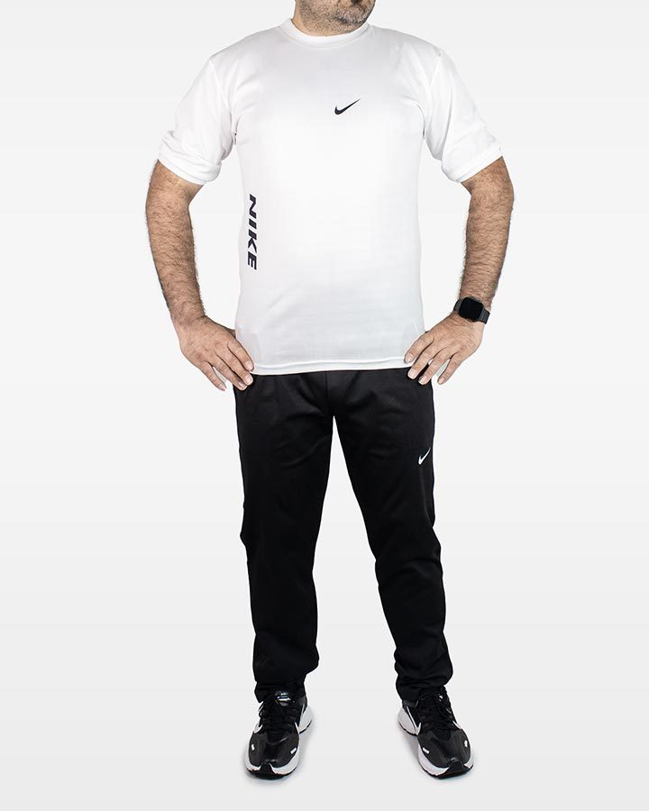 ست تیشرت شلوار سفید مردانه آستین کوتاه Nike مدل 1867