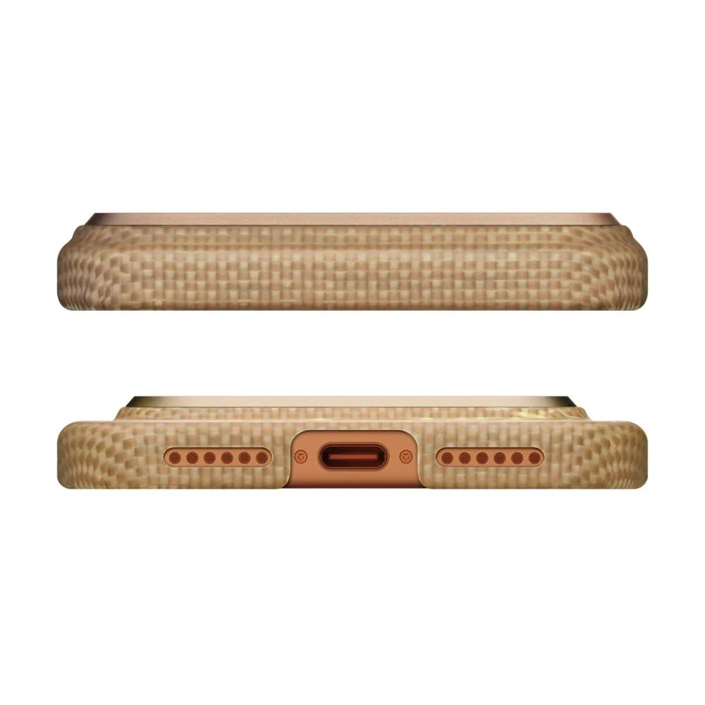 قاب آیفون ۱۷ پرو مکس PITAKA Ultra Slim Golden Glint — تصویر ۷