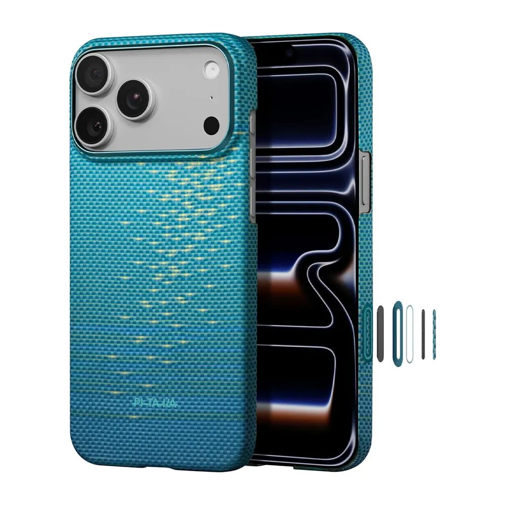 قاب آیفون ۱۷ پرو مکس PITAKA Ultra Slim Lucid Blue