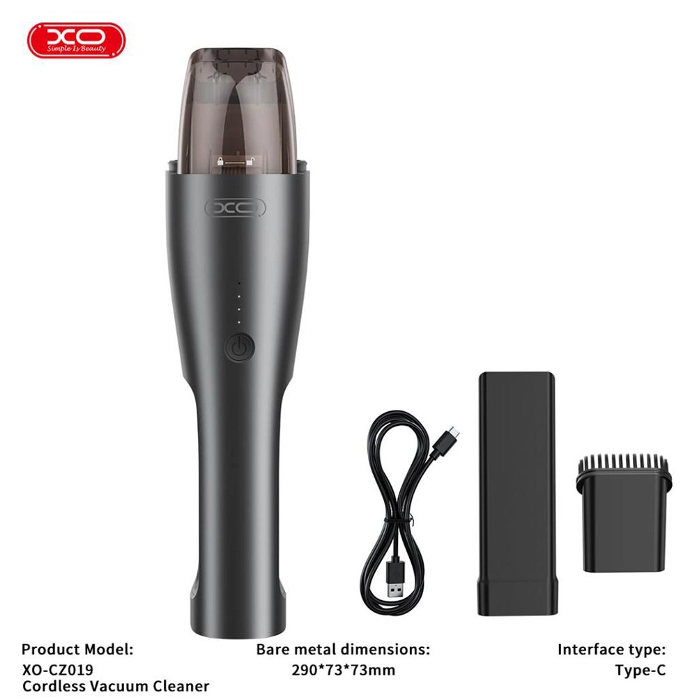 جارو شارژی خودرو و خانه XO CZ019 5000mAh — تصویر ۵