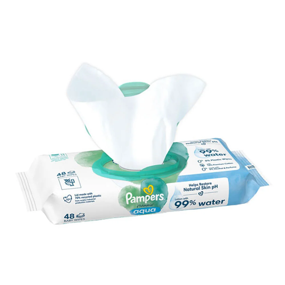 دستمال مرطوب مدل آکوا پمپرز Pampers — تصویر ۳