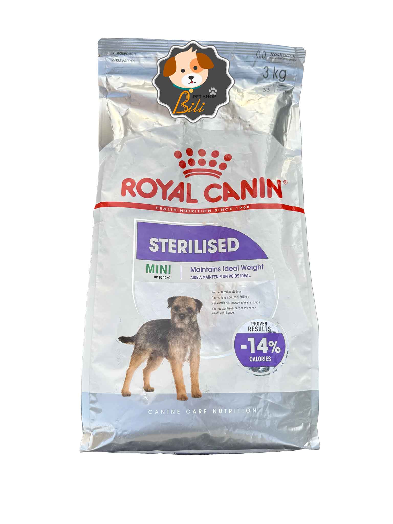 غذای خشک سگ رویال کنین مینی استرلایز ۳ کیلویی ـ ROYAL CANIN MINI STERILISED DRY DOG FOOD 3 KG